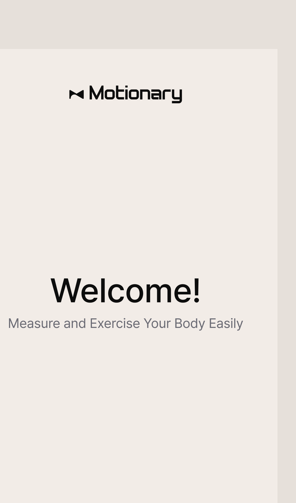 Welcome screen